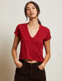 Alanis Recycled V-Neck, Maple