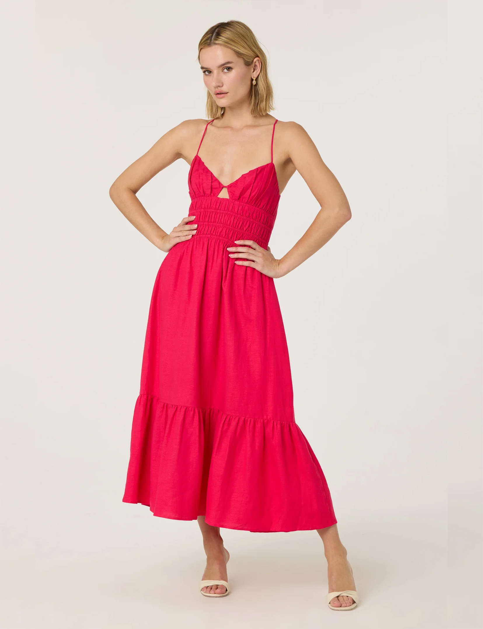 Eleni Dress, Fuchsia