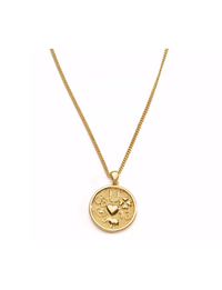 Lucky Pendant Necklace, Gold