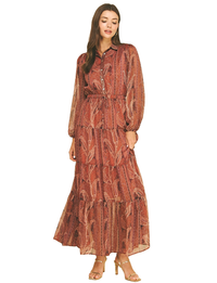 Presley Maxi Dress, Rust