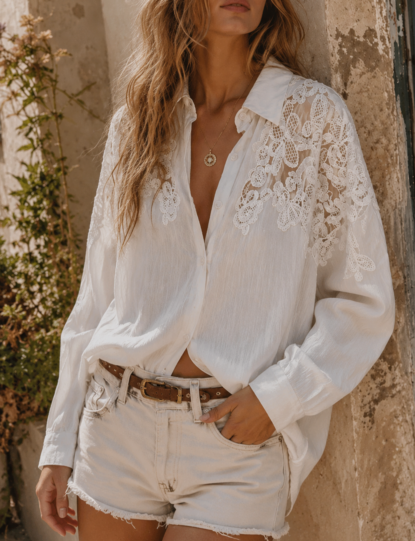 Elysienne Blouse, White