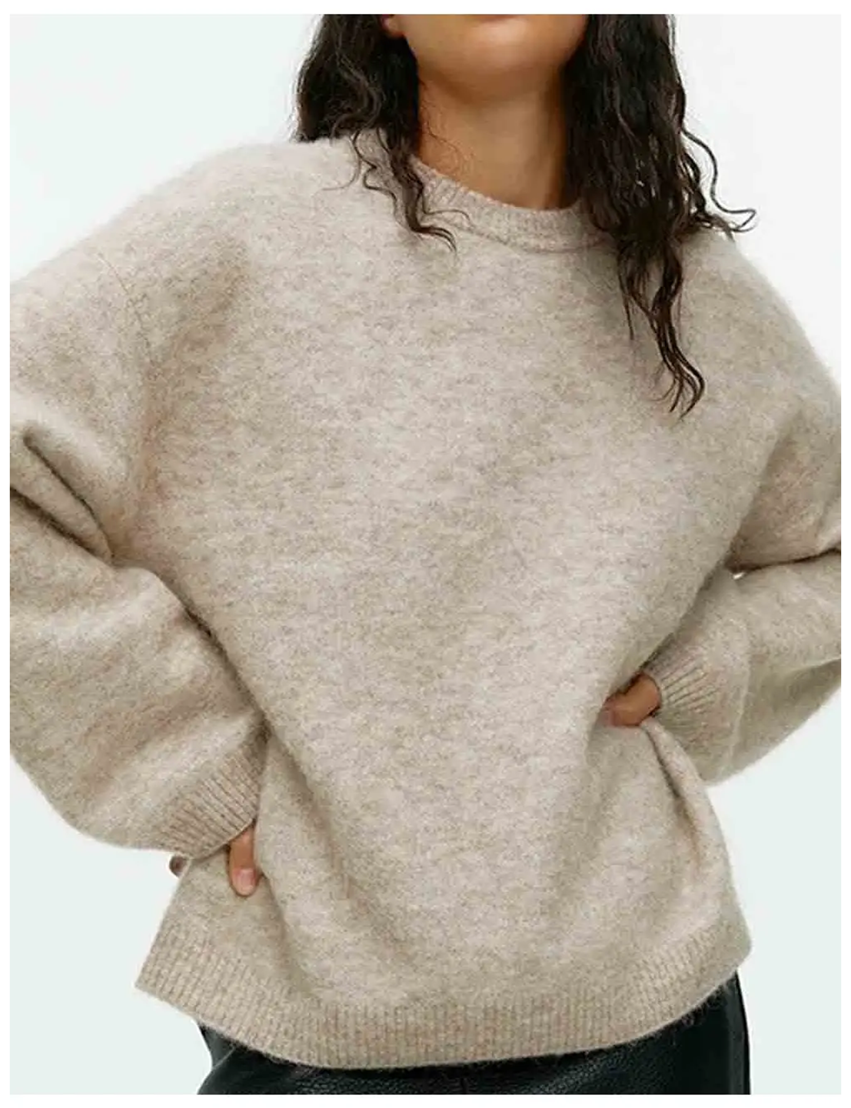 Pullover Sweater, Light Khaki