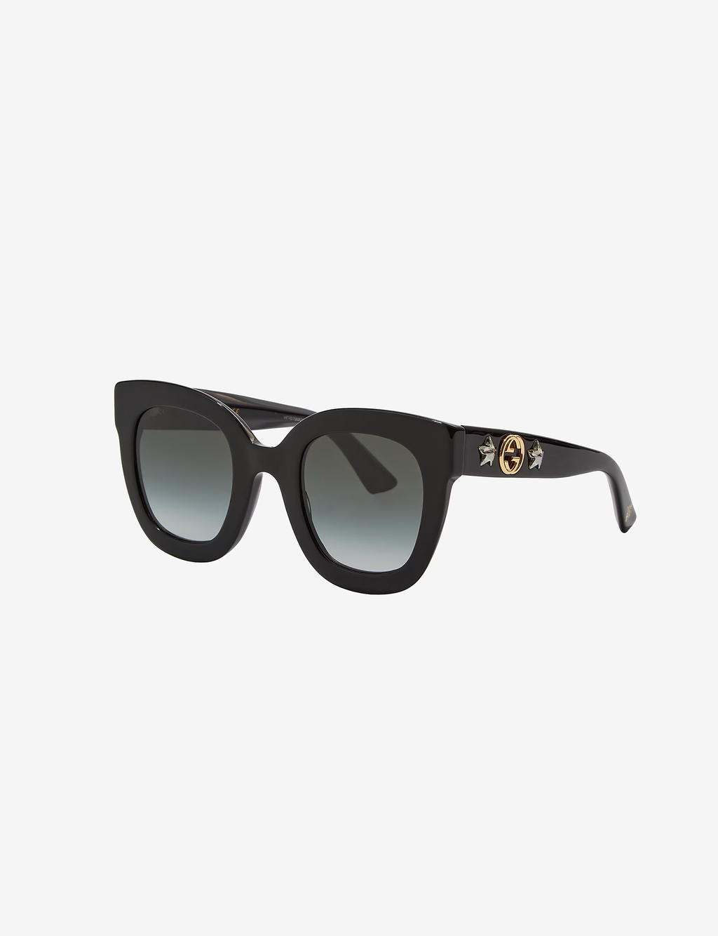 Round Frame Sunglasses, Black