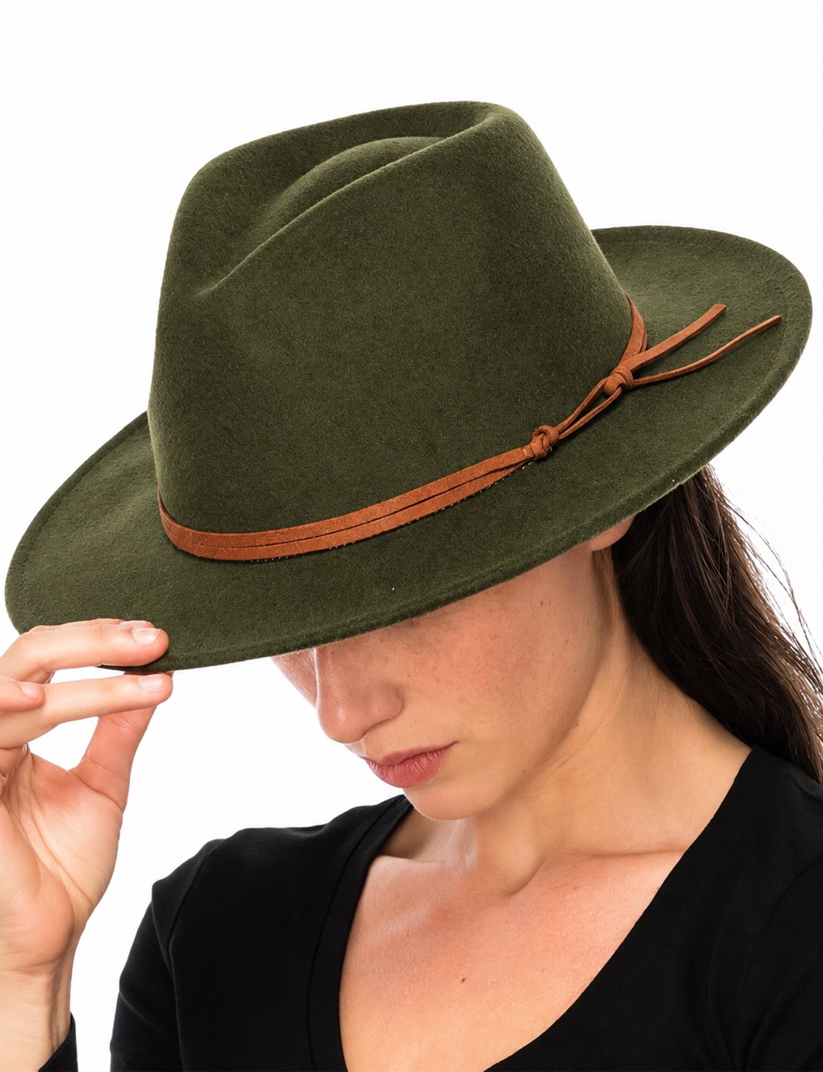 Vegan Poly Wool Rancher Hat, Olive