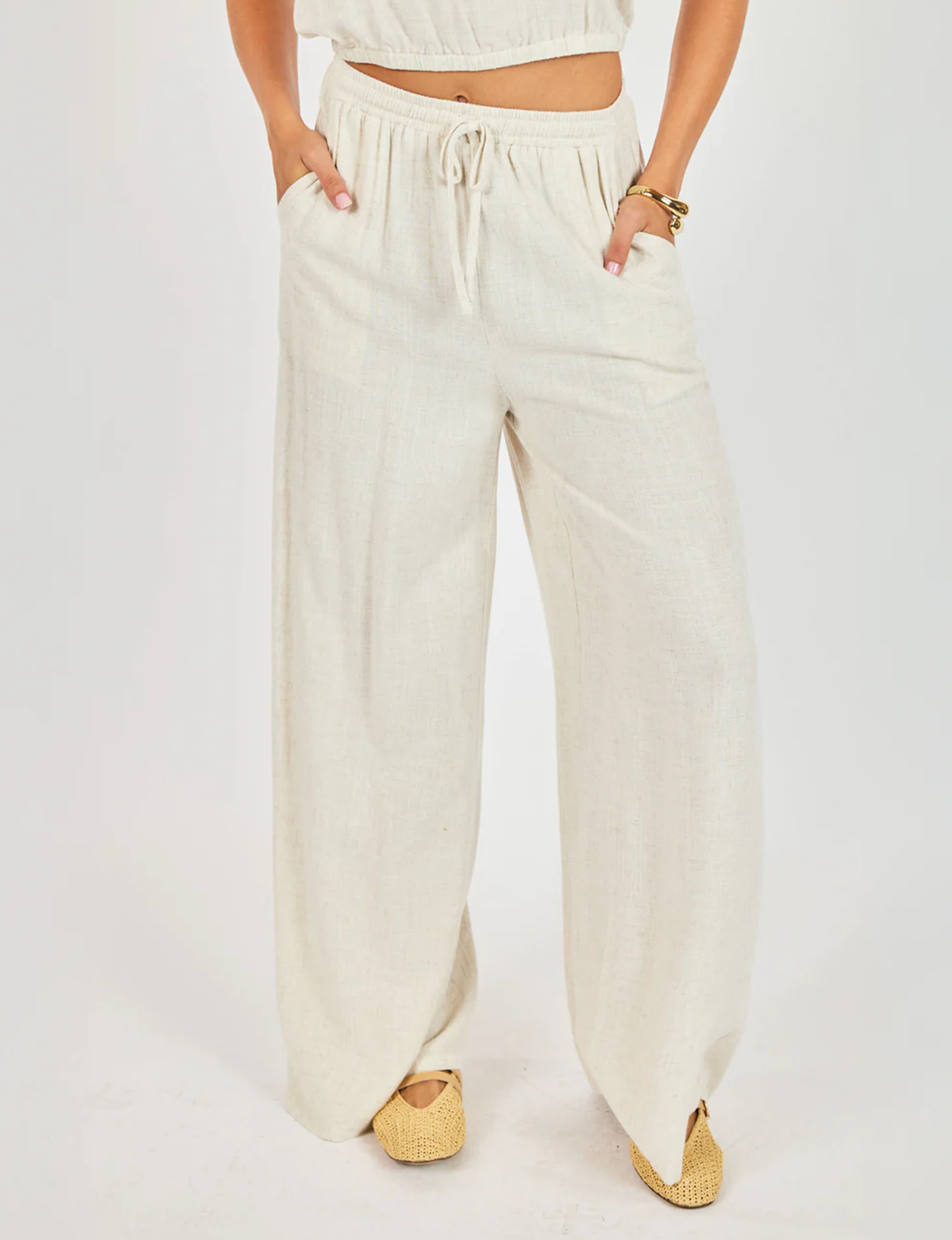 Sugarloaf Linen Pant, Oatmeal