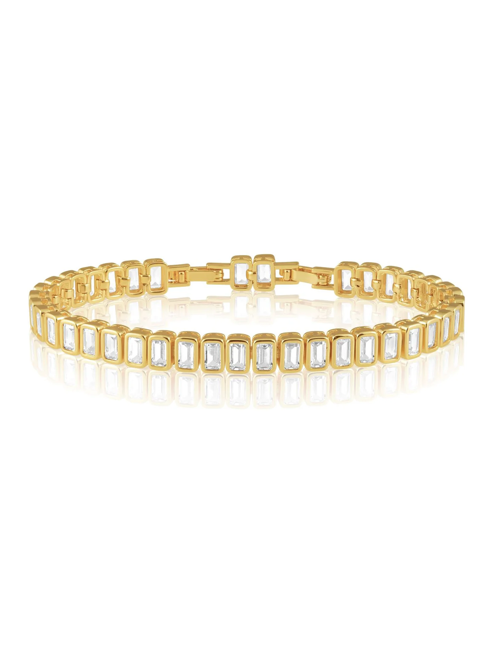 Ella Tennis Bracelet, Gold