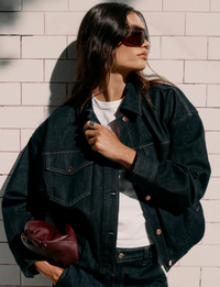 Bibi Blouson Trucker Jacket, Nightfall