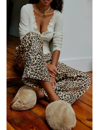 Snowball Slipper, Taupe Faux Fur