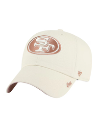 SF 49ers Cheer Basic Cap, Natural/Bronze