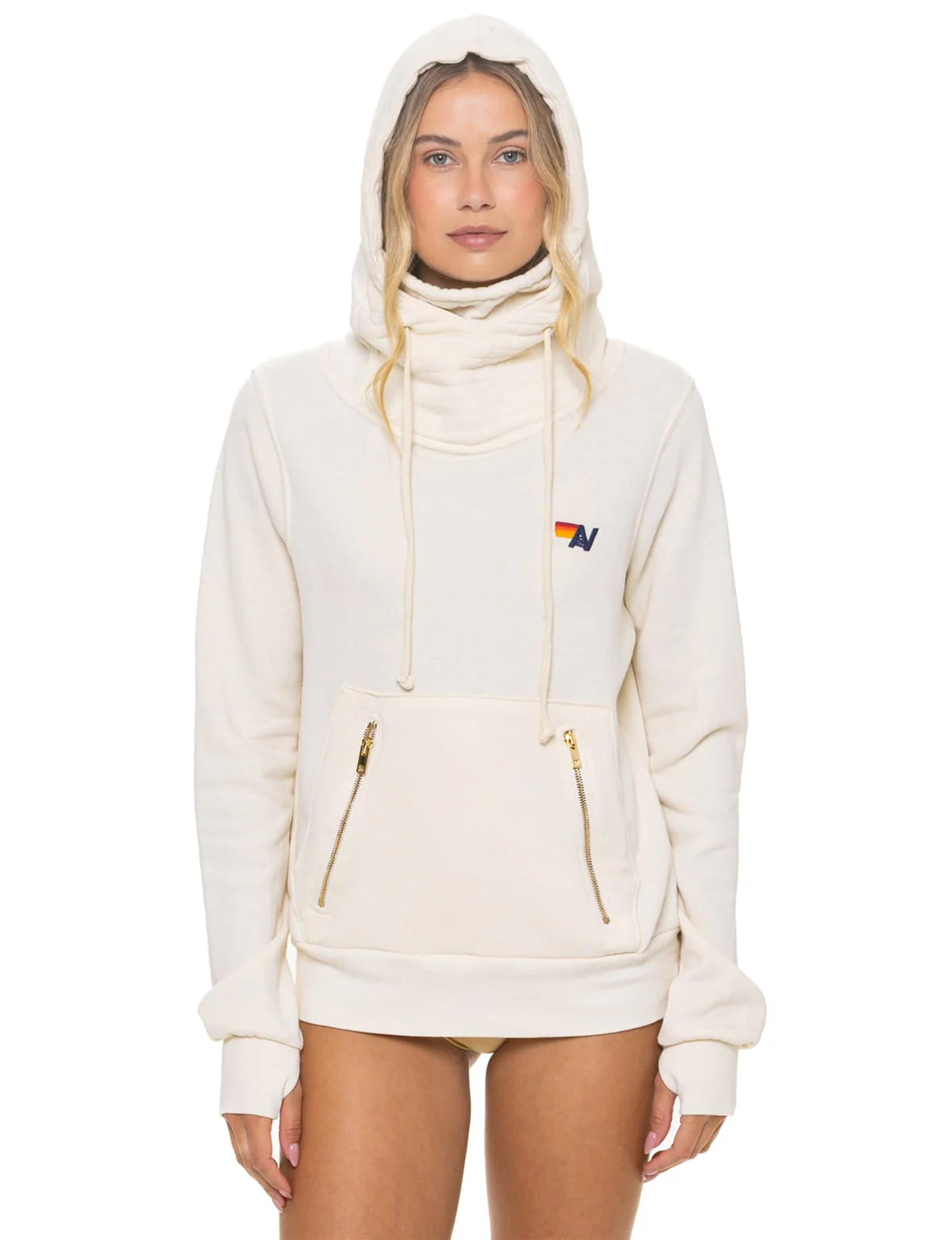 Ninja Pullover Hoodie, Vintage White