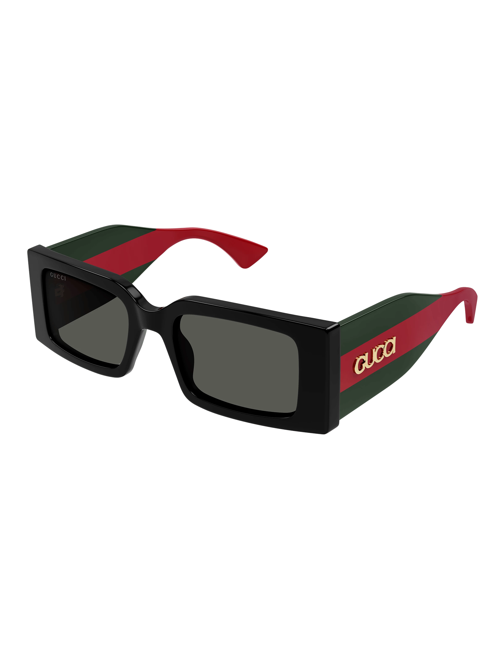 GG1860S-001 Sunglasses, Black/Green/Grey