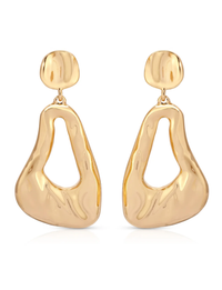 Molten Drop Earrings, Gold