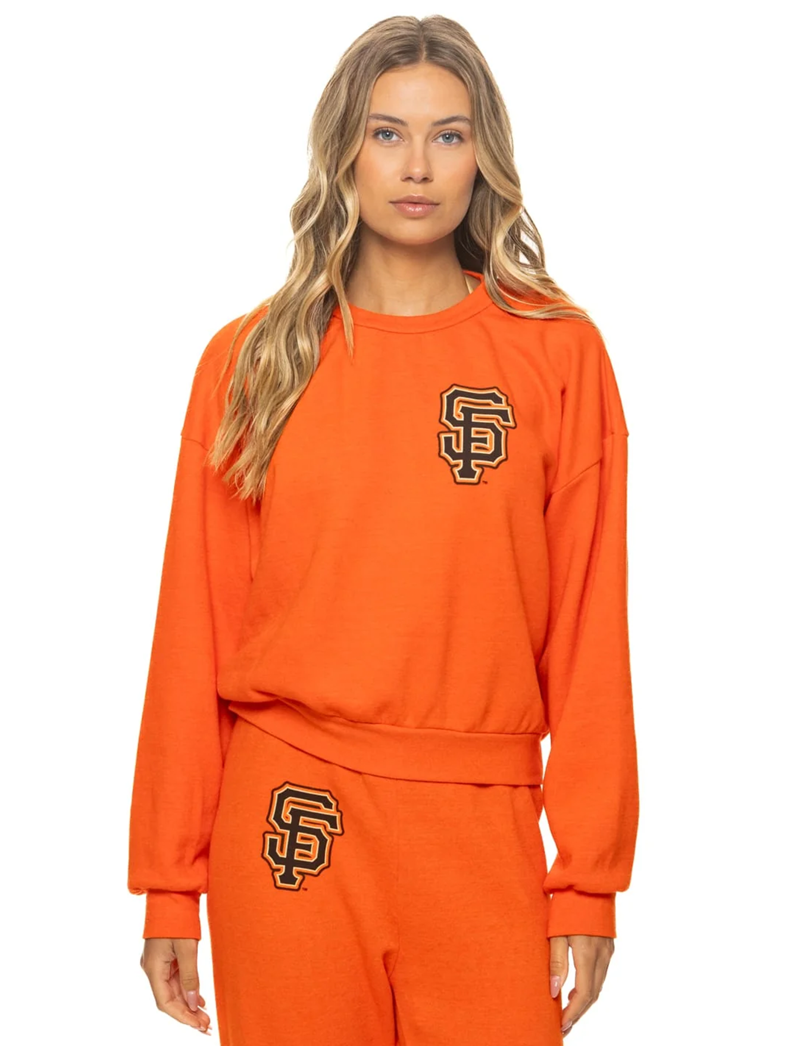 SF Giants Relaxed Crew Sweatshirt, Orange