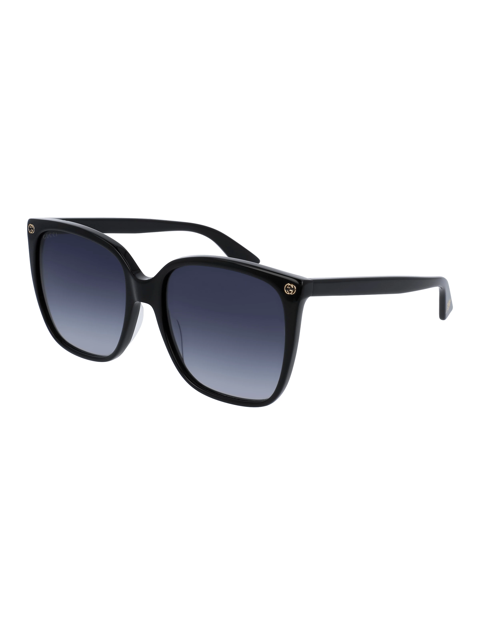 GG0022S 001 Sunglasses, Black/Grey