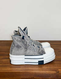 Converse X Rick Owens Drkshdw High Top Sneakers, Overdyed Concrete