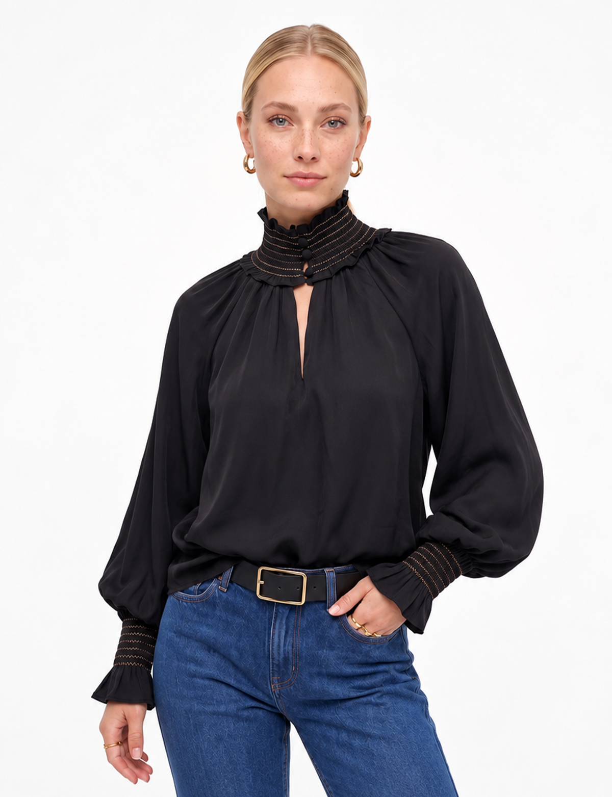 Victoria Blouse, Black