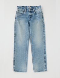 Low Rise Albany Straight, Light Blue