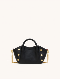 Paul Mini Handbag, Black/Brushed Gold