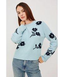 Anise Sweater, Winter/Blue Floral