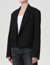 Callie Cropped Blazer, Black