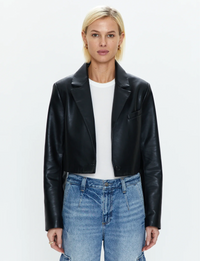 Jolie Cropped Blazer, Noir