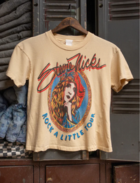 Stevie Nicks Rock a Little Tour Cropped Tee, Sun Bleached