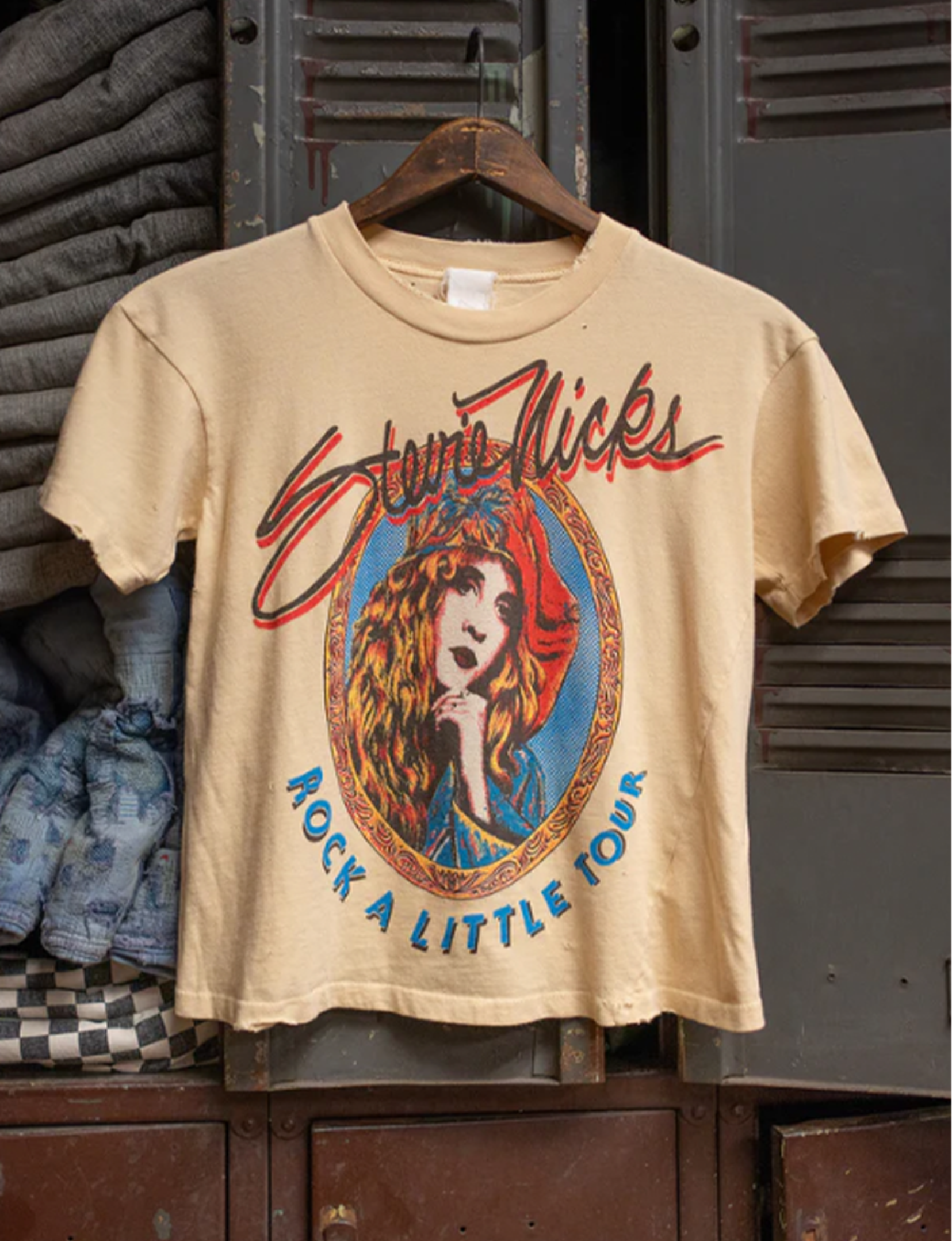Stevie Nicks Rock a Little Tour Cropped Tee, Sun Bleached