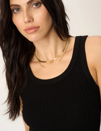 Cooper Sweater Rib Tank, Black