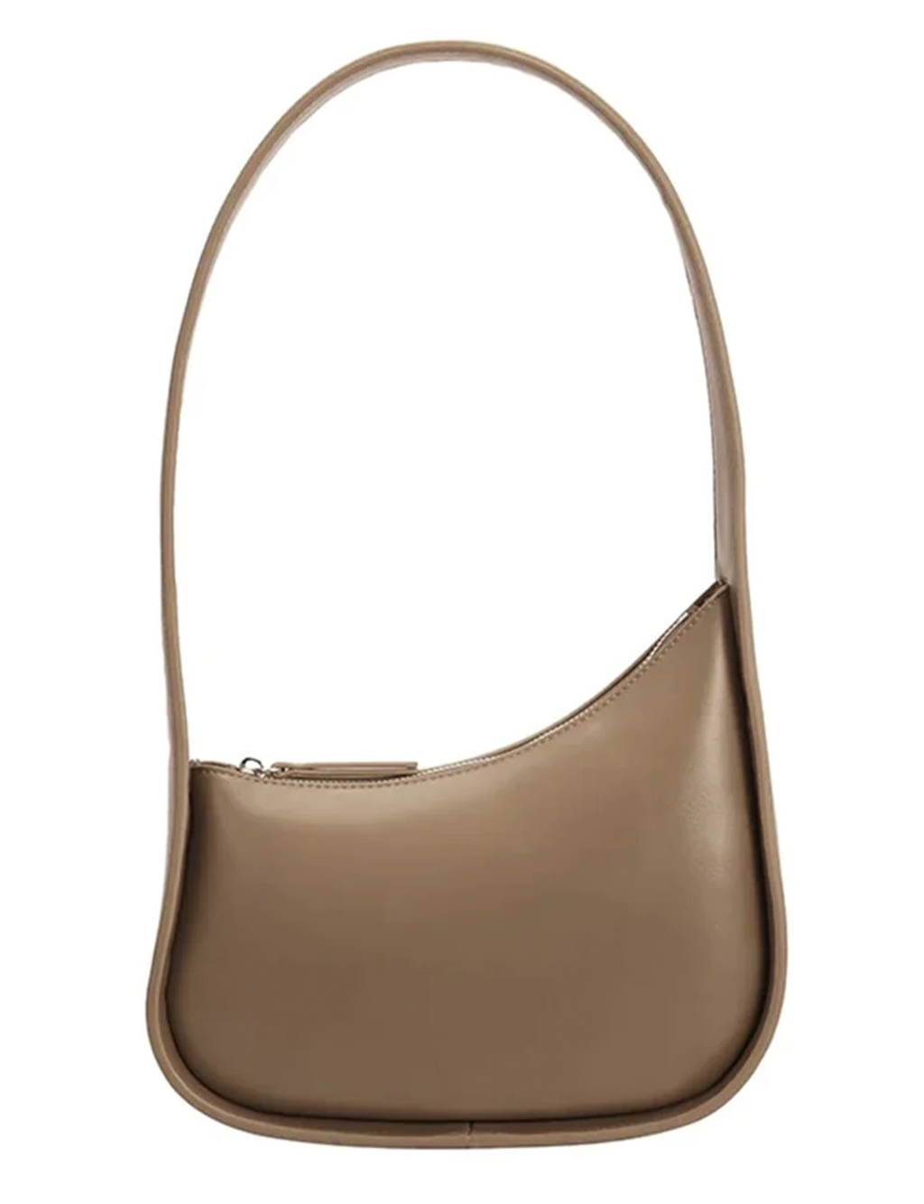 Willow Recycled Vegan Leather Shoulder Bag, Taupe