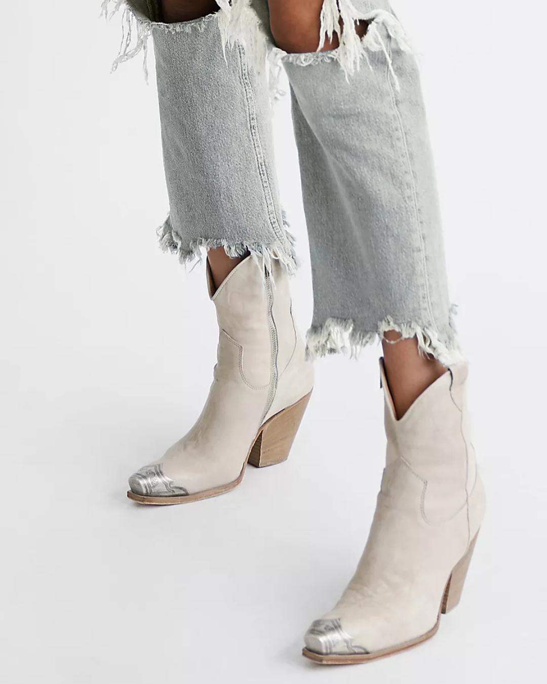 Brayden Western Boot, Bone