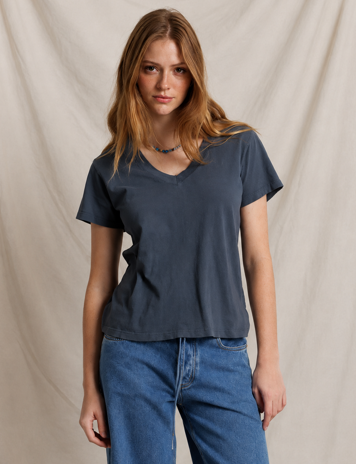 Hendrix V Neck Tee, Turbulence
