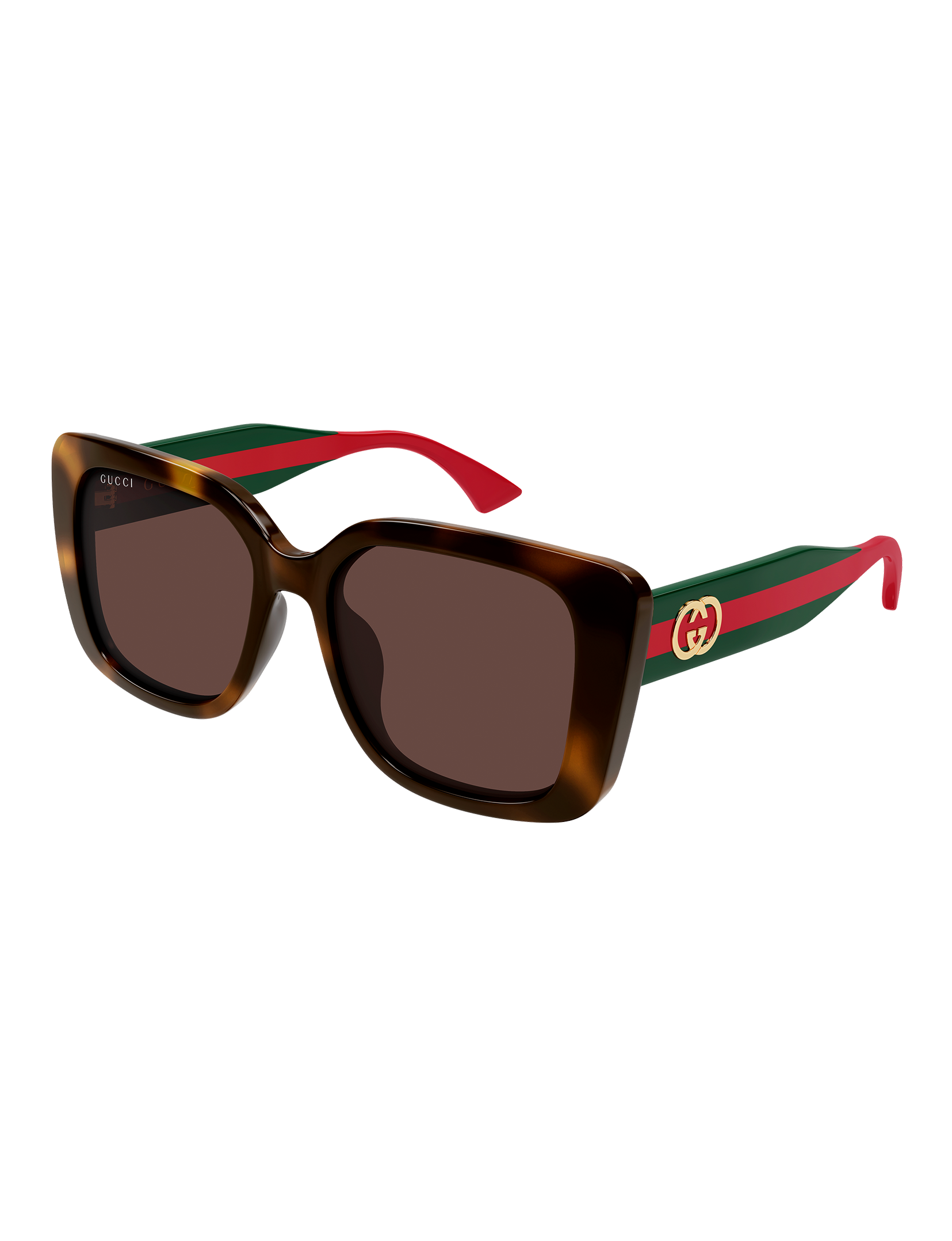 GG2118SA 002 Sunglasses, Havana/Green/Brown