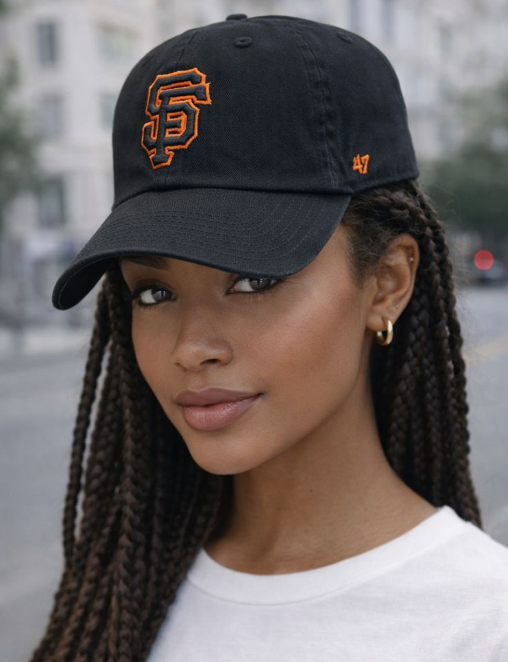 SF Giants Basic Ball Cap, Black/Orange/Black
