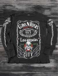Guns N Roses Good Time LA Long Sleeve, Coal