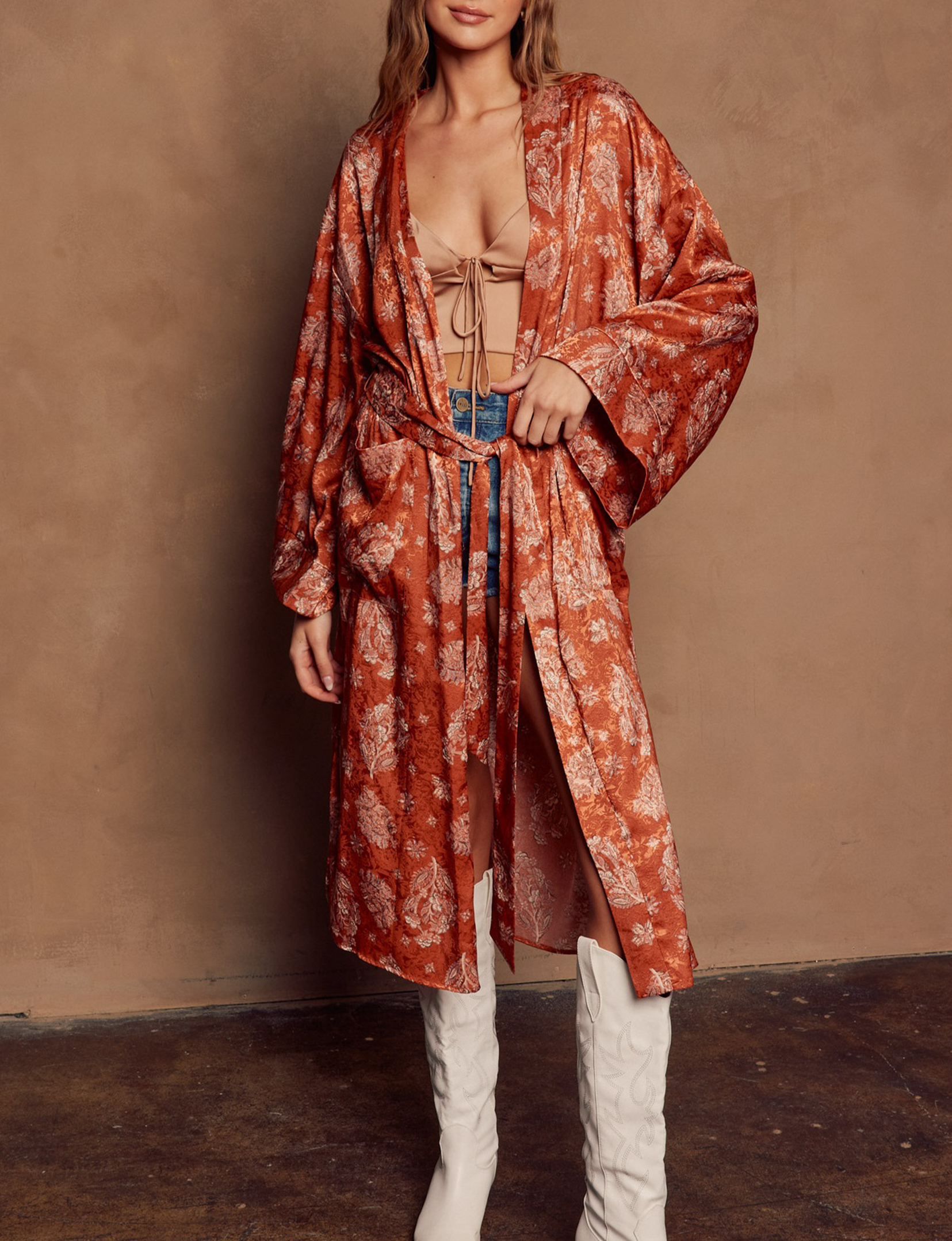 Sunchild Kimono, Burnt Sienna