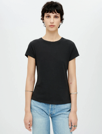60s Slim Tee, Washed Black