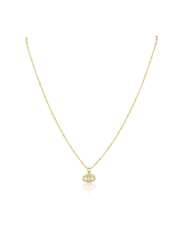 Pippa Evil Eye Necklace, Gold