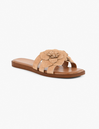 Morning Dew Sandal, Natural Suede