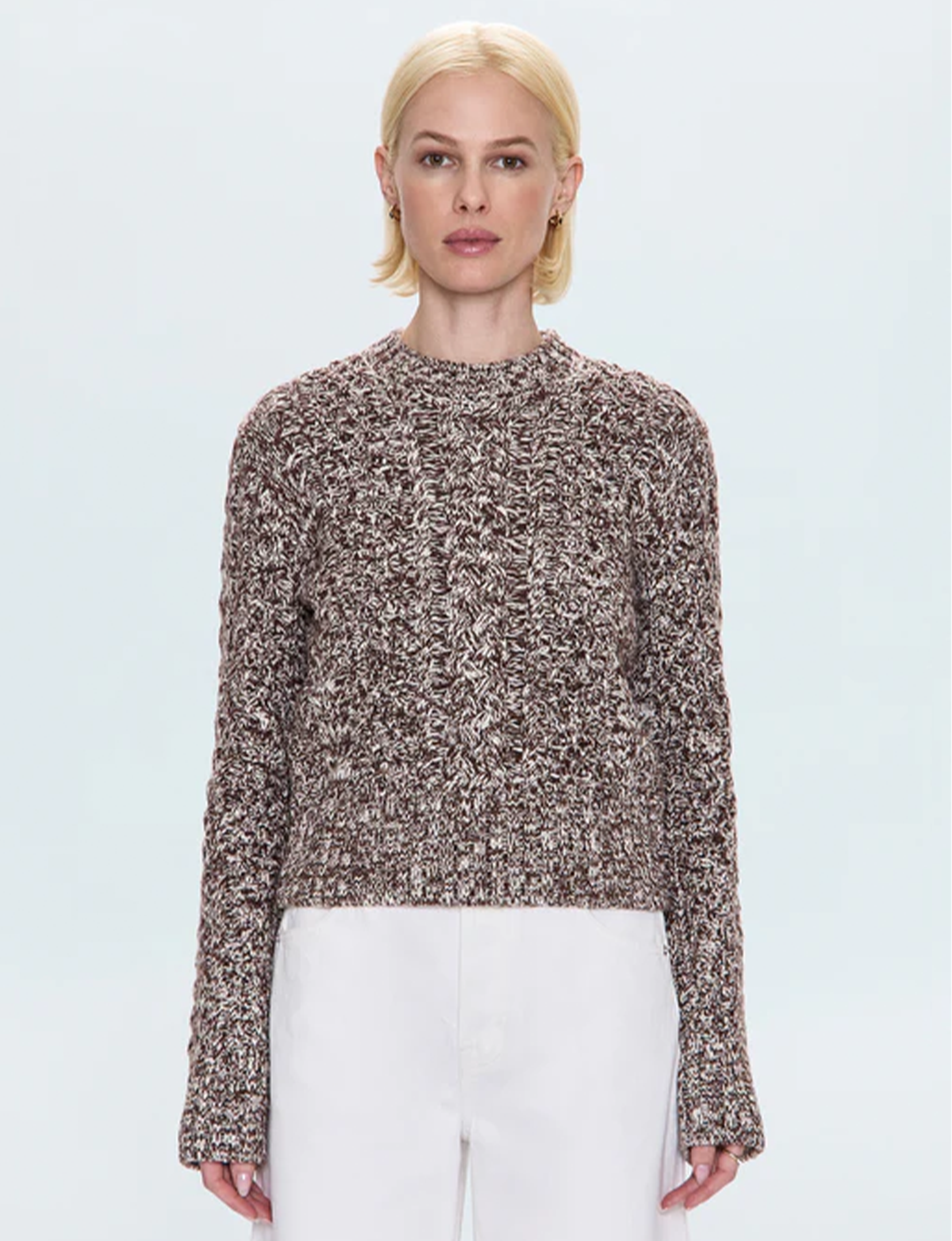 Quinn Sweater, Chocolate Marl