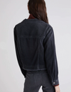 Coco Cut Off Jean Jacket, Shadow Wash