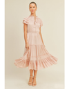 Kianna Short Sleeve Dress, Rose