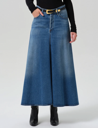 Fluid Maxi Skirt, Iris