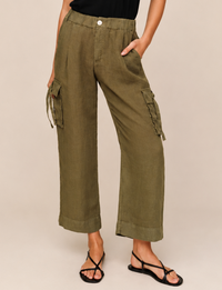 Cargo Ties Pant, Olive Stone