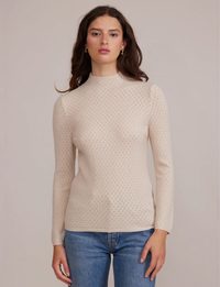 Ellis Mockneck Top, Beige