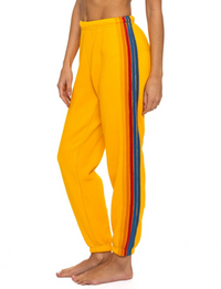 5 Stripe Sweatpants, Gold/Multi