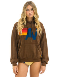 Relaxed Logo Pullover Hoodie, Chocolate