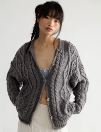 Opal Cardigan, Steel Grey