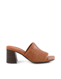 Adapt 3 Raffia Heel, Dark Tan
