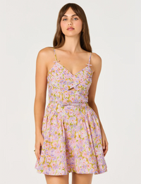 Isha Dress, Pink/Lilac Floral