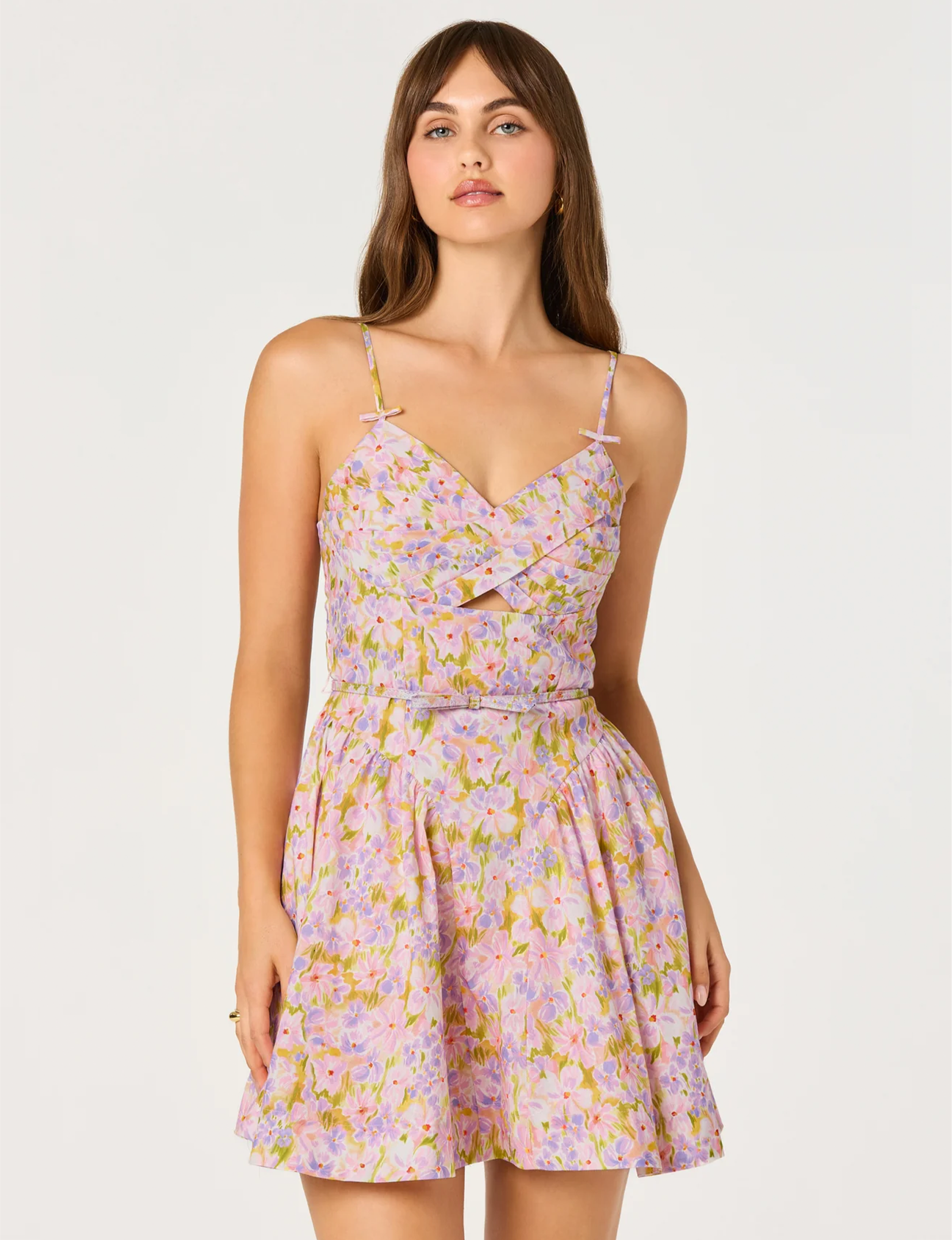 Isha Dress, Pink/Lilac Floral